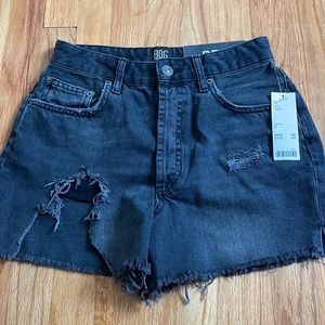 Brand new Urban Outfitters black denim surf shorts